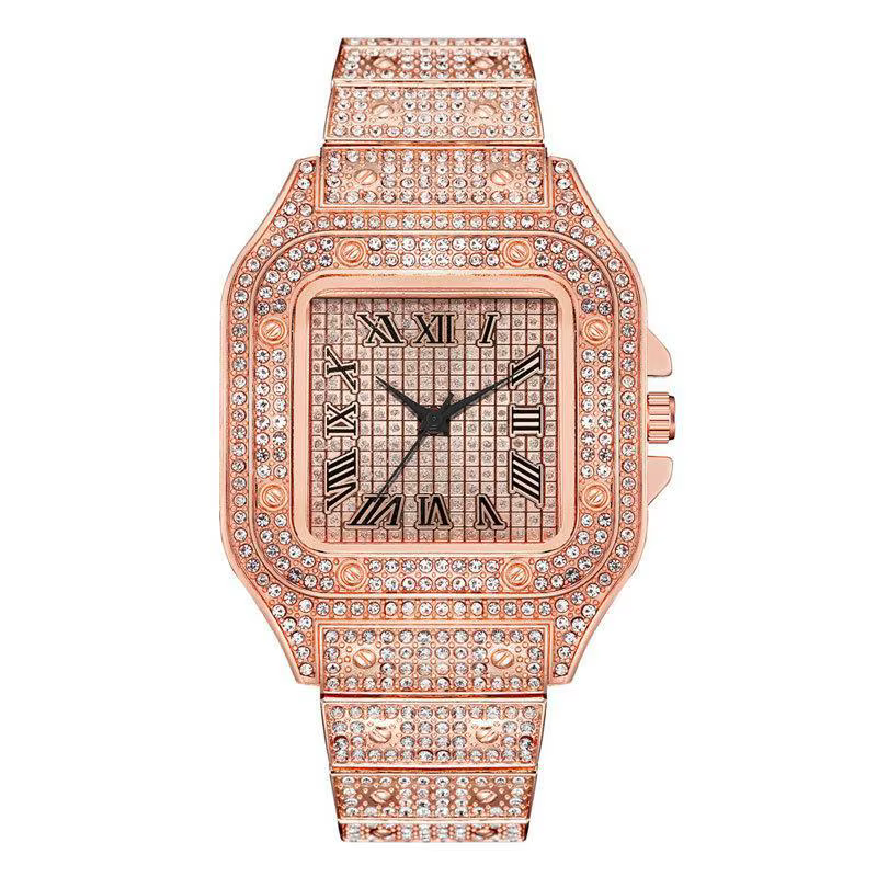 Montres de luxe en diamant pour hommes et femmes