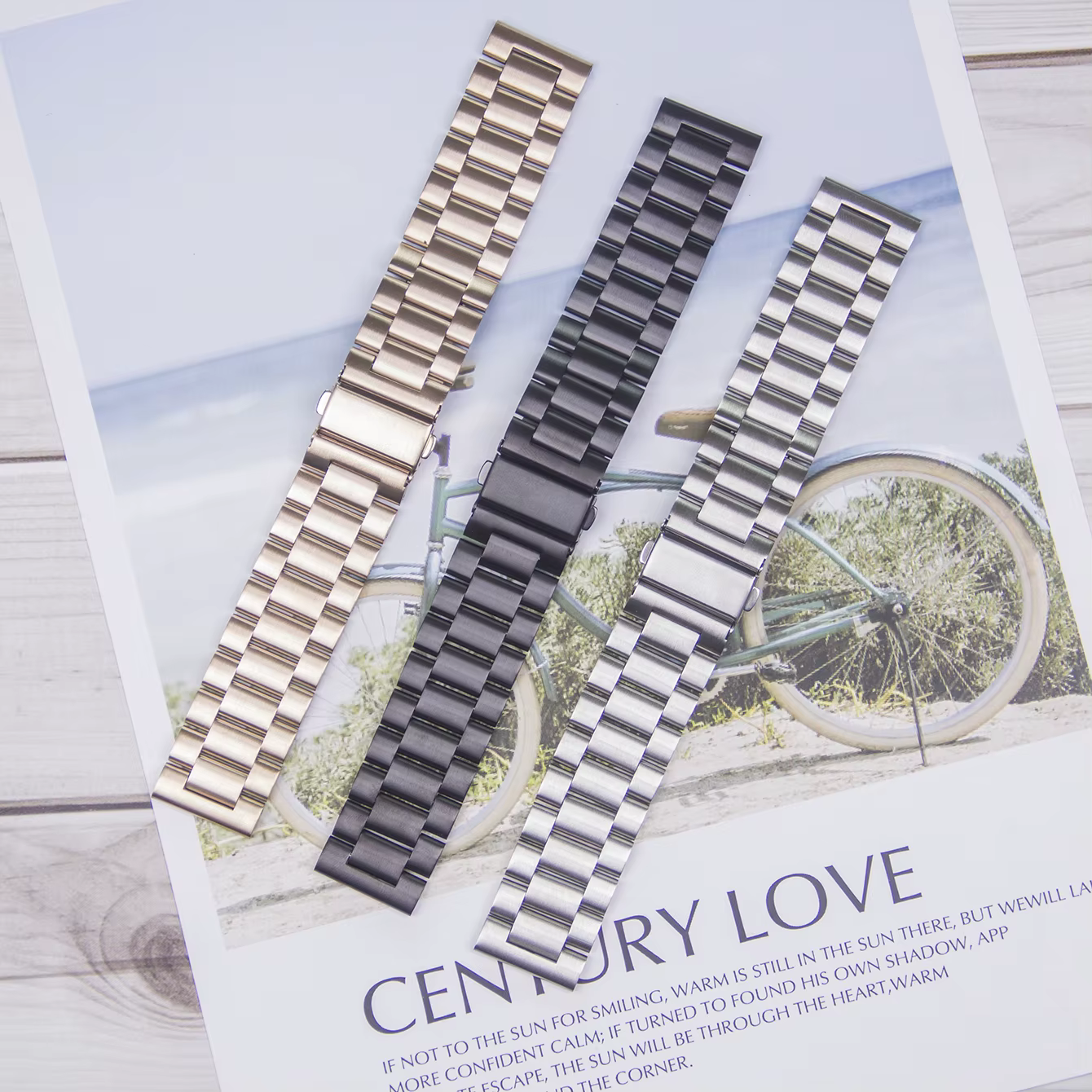 Bracelet de montre en maille de perles de haute qualité
