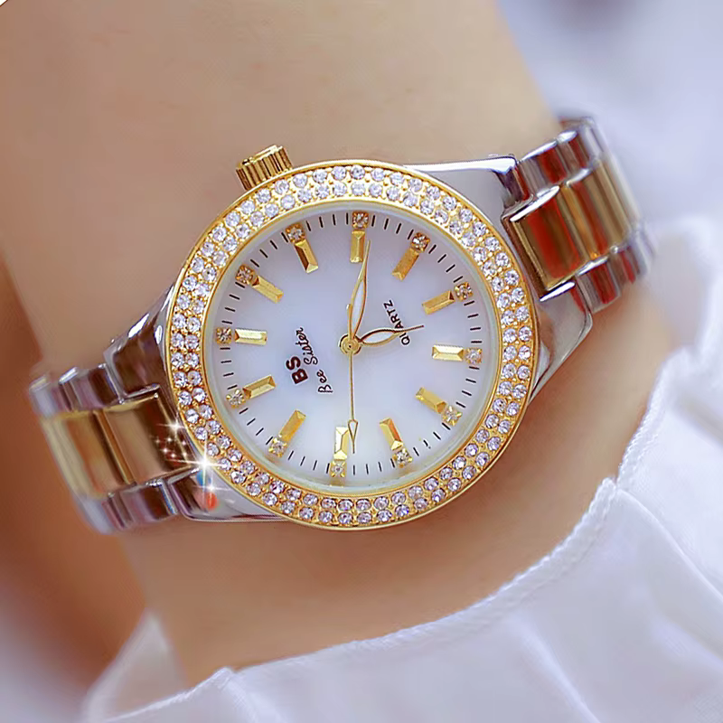 Montres-bracelets en acier inoxydable pour femmes