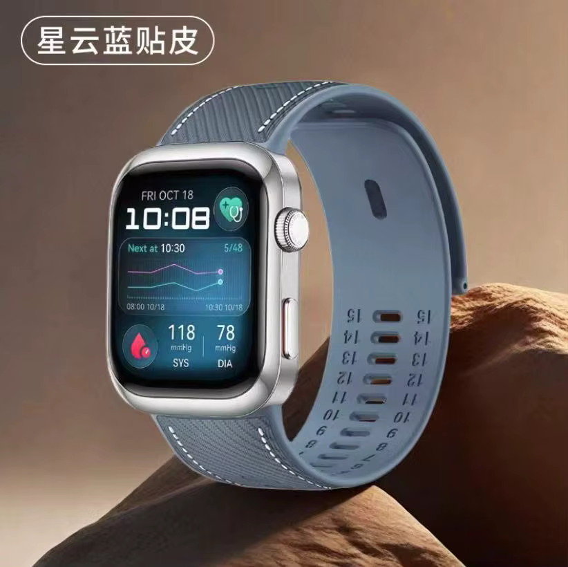 Bracelet de remplacement en cuir + Silicone pour montre HUAWEI D2