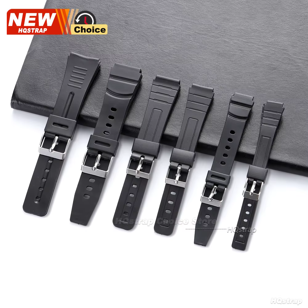 12/14/16/18/20/22mm Bracelet en caoutchouc pour Casio