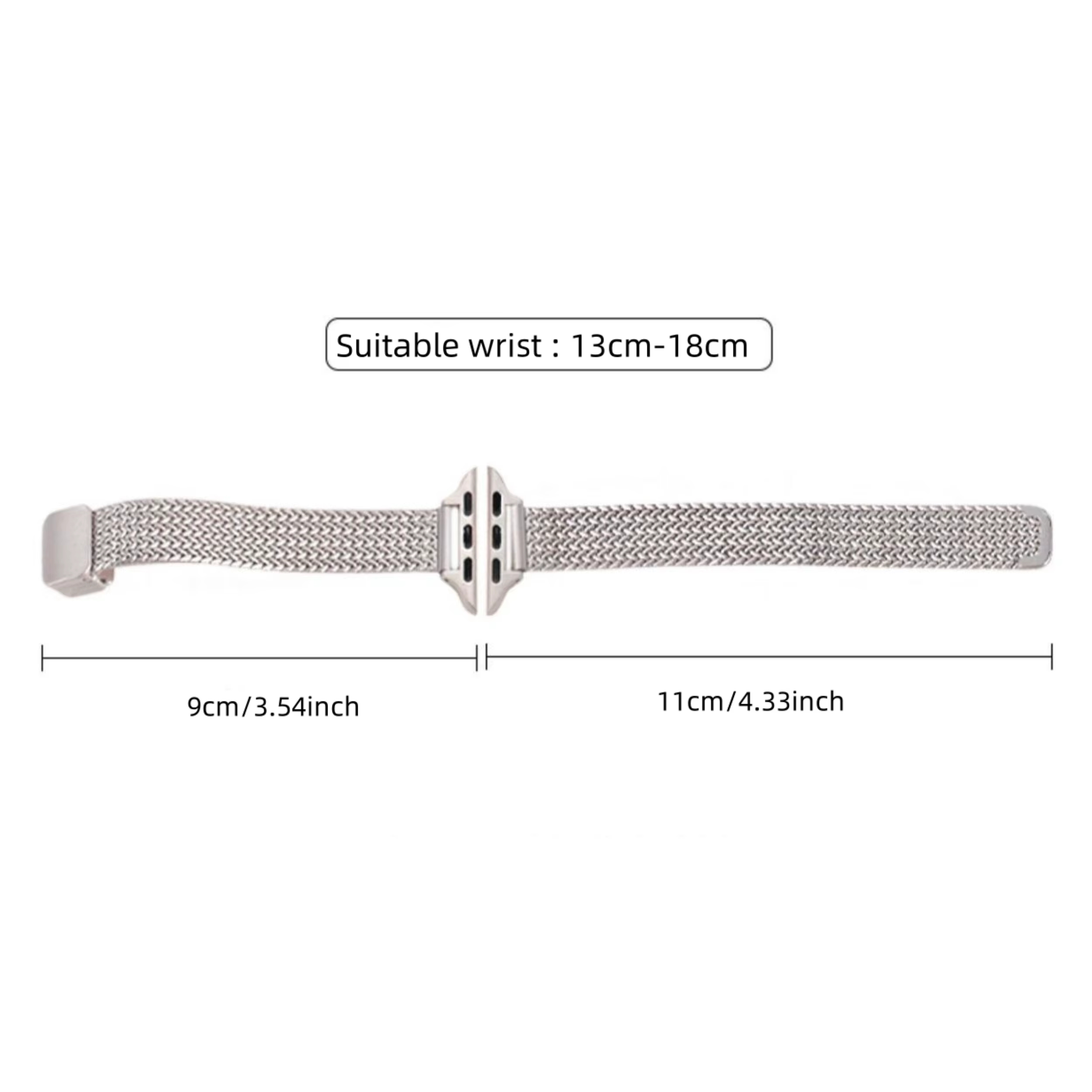 Bracelet magnétique en métal mince de luxe pour IWatch 9 8 7 SE 6