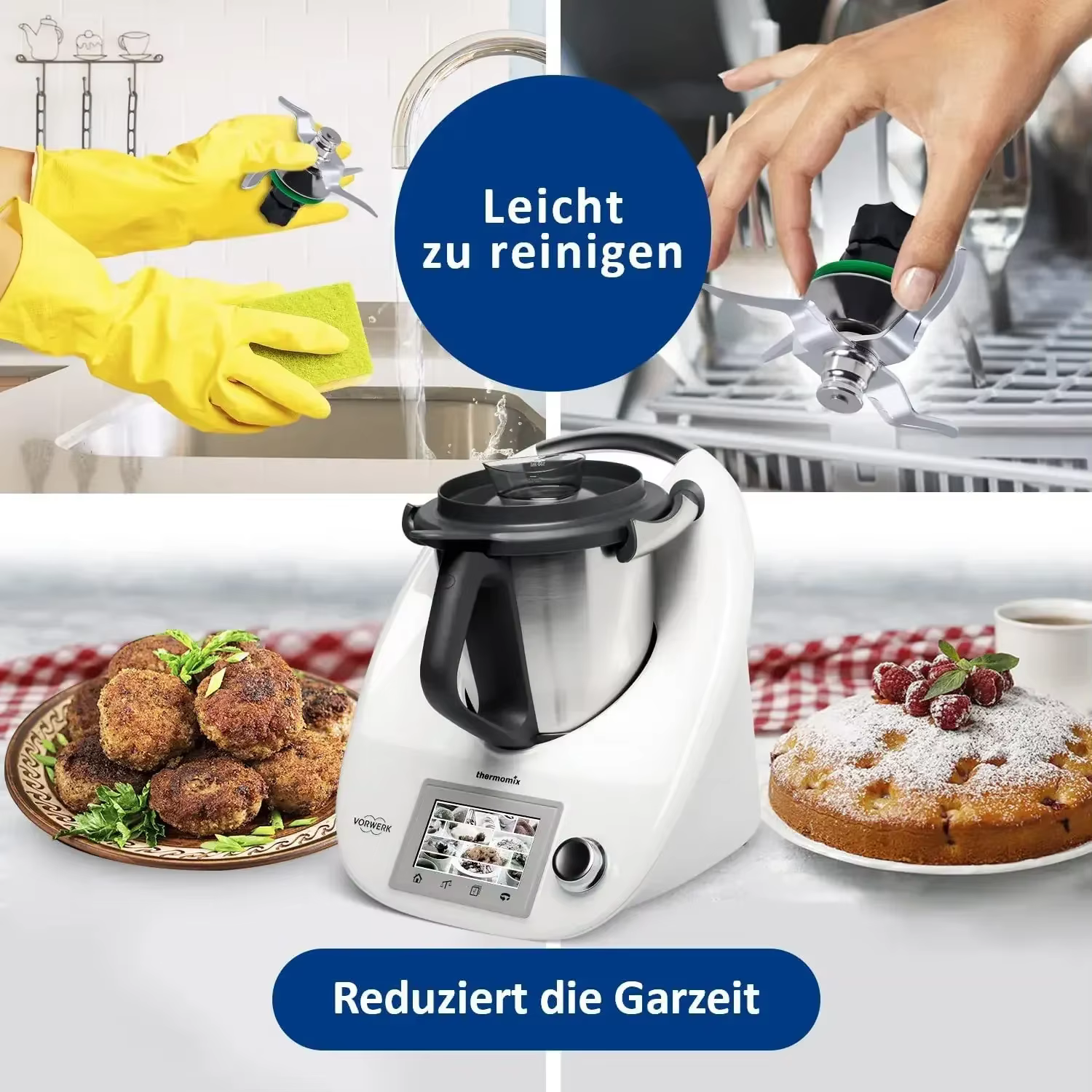 Les accessoires de Machine de cuisson de lame de mélangeur en acier inoxydable conviennent au jeu de couteaux universels Thermomix TM5/TM6/TM31