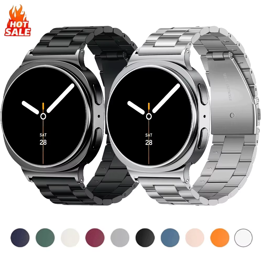 Bracelet en métal pour Samsung Galaxy Watch 8 40mm 44mm 8 classique 46mm