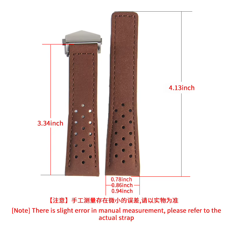 Bracelet de Montre en Cuir de Veau de Qualité Supérieure Délicat