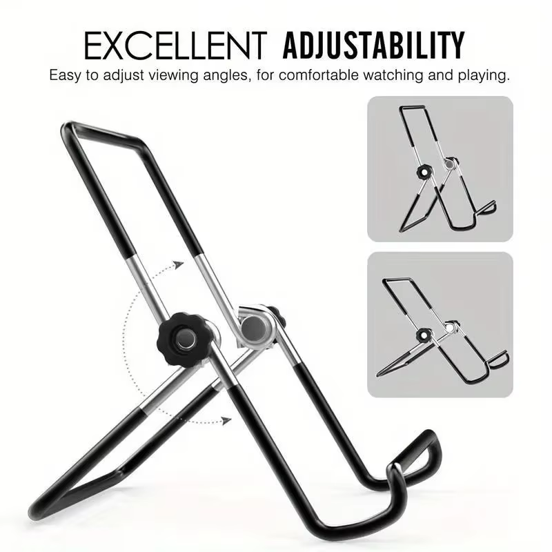 Support de tablette Portable en métal, support de bureau pliable, Flexible, pour IPad, IPhone, Samsung, Huawei, universel, travail, maison, voyage