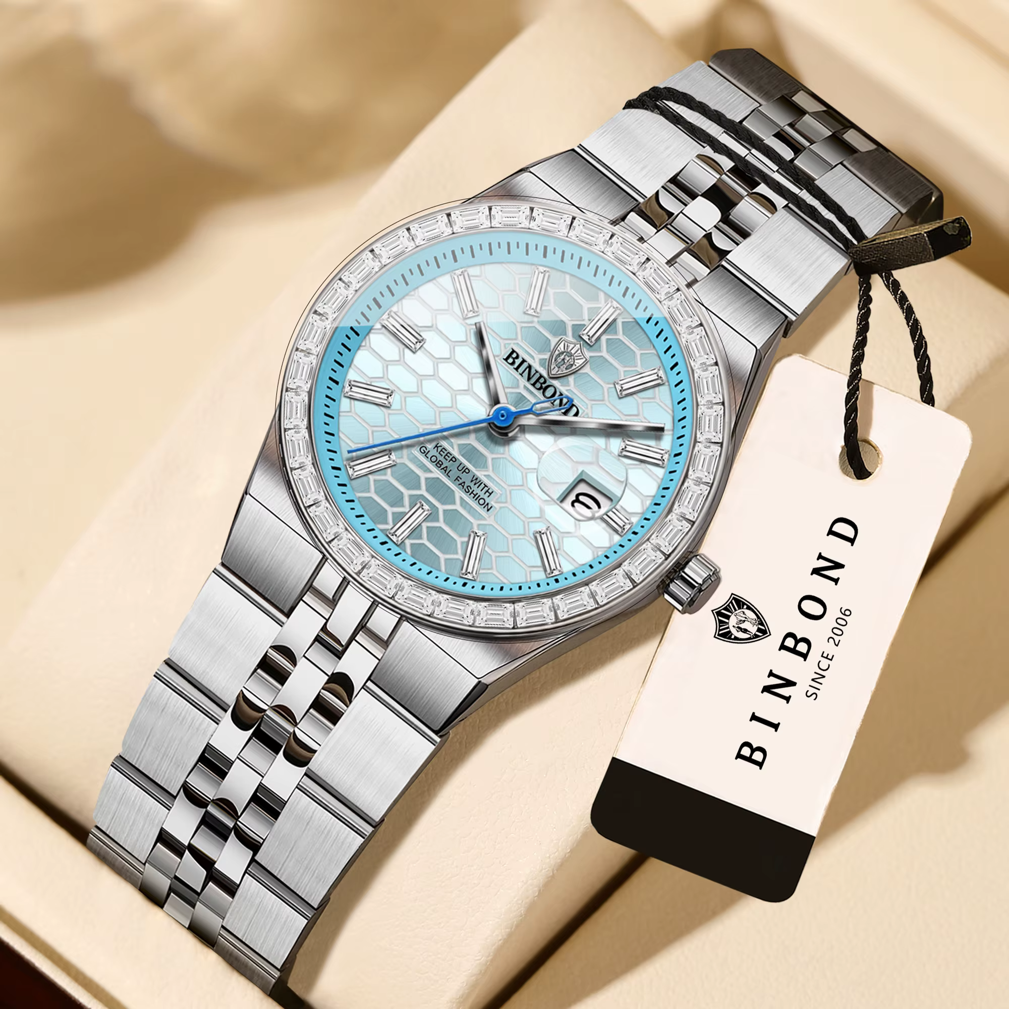 Montres-bracelets à quartz pour femmes BINBOND