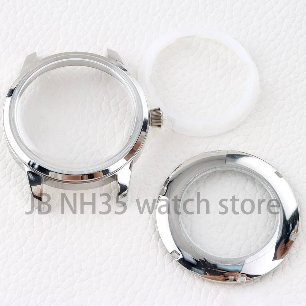 Boîtier de montre NH35 argent/or Rose 40mm