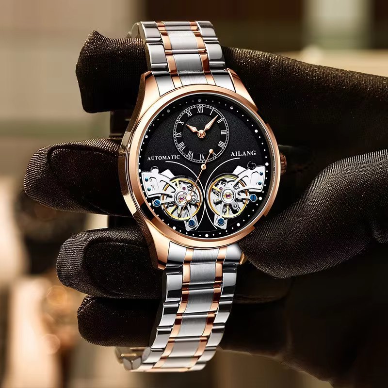 Montre mécanique automatique AILANG authentique pour homme