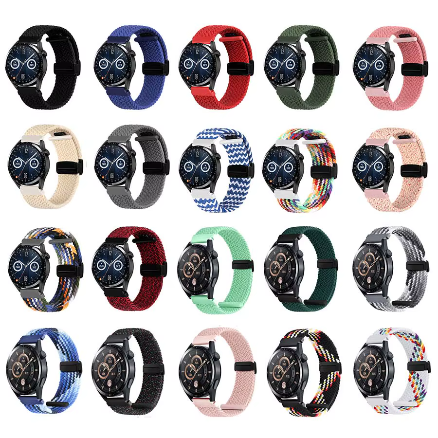 Bracelet à boucle tressée pour Suunto Race/Bande de montre intelligente verticale