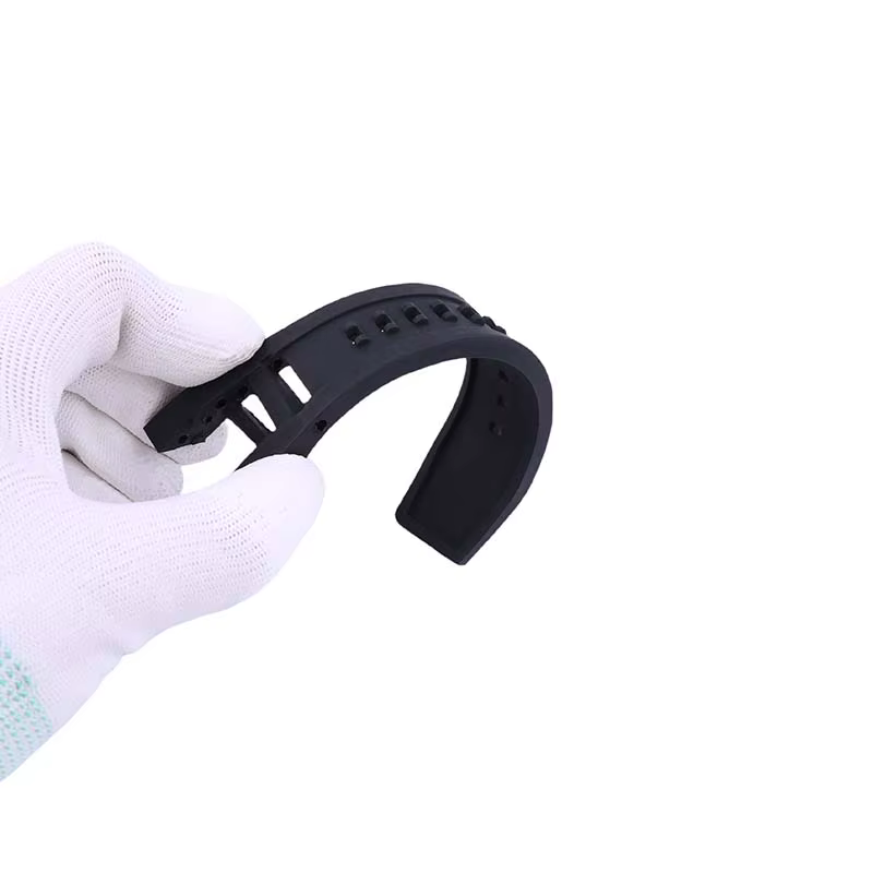 Accessoires de boucle de bracelet de montre en caoutchouc pour hommes