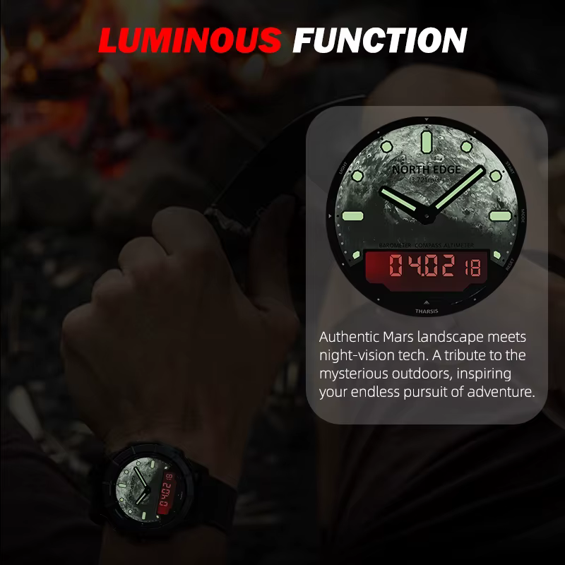 Montre numérique pour homme NORTH EDGE THARSIS
