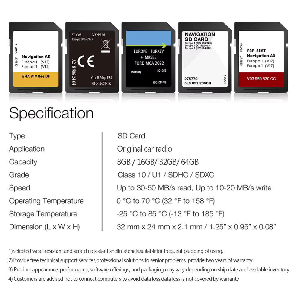 Carte SD de navigation GPS Garmin NTG5.0 A2139069510 pour Mercedes Classe C, E, V, X et GLC – Dernière version 2026 V22