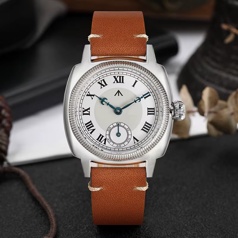 Militado ML03 montre Vintage VD78 mouvement à Quartz boîtier carré montre-bracelet rétro 100M bracelet en cuir étanche