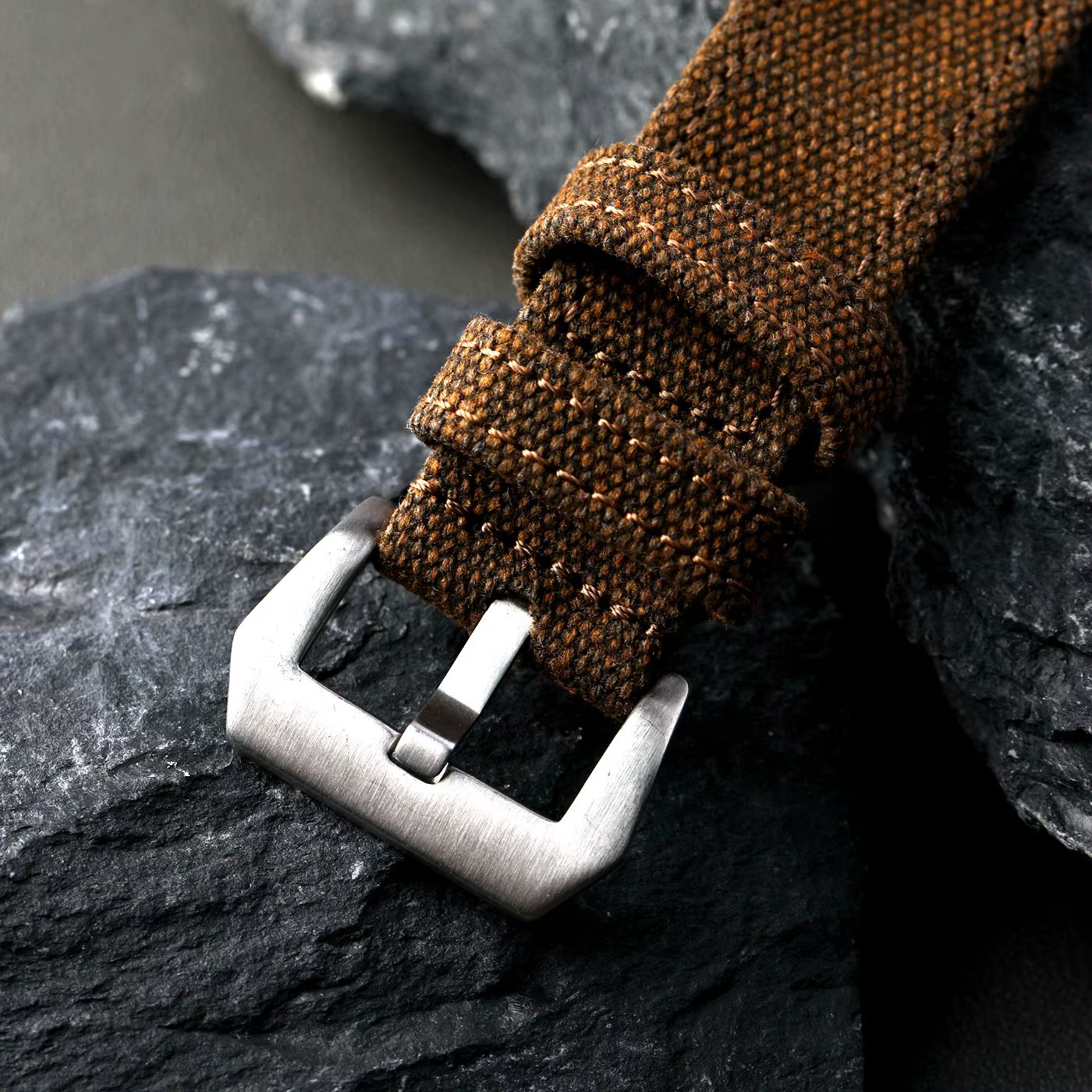 Bracelet de montre double couche en toile haut de gamme