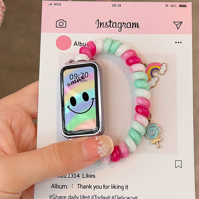 Bracelet Scrunchie pour HUAWEI Band 8/9/10/11/11 Pro