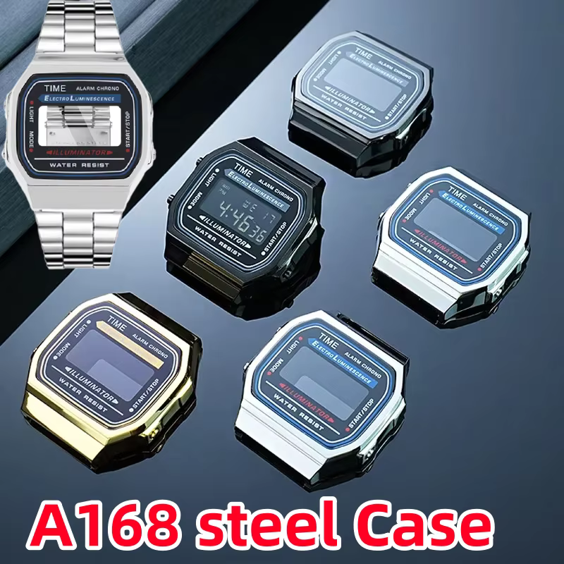Boîtier en métal pour montre Casio A168WA