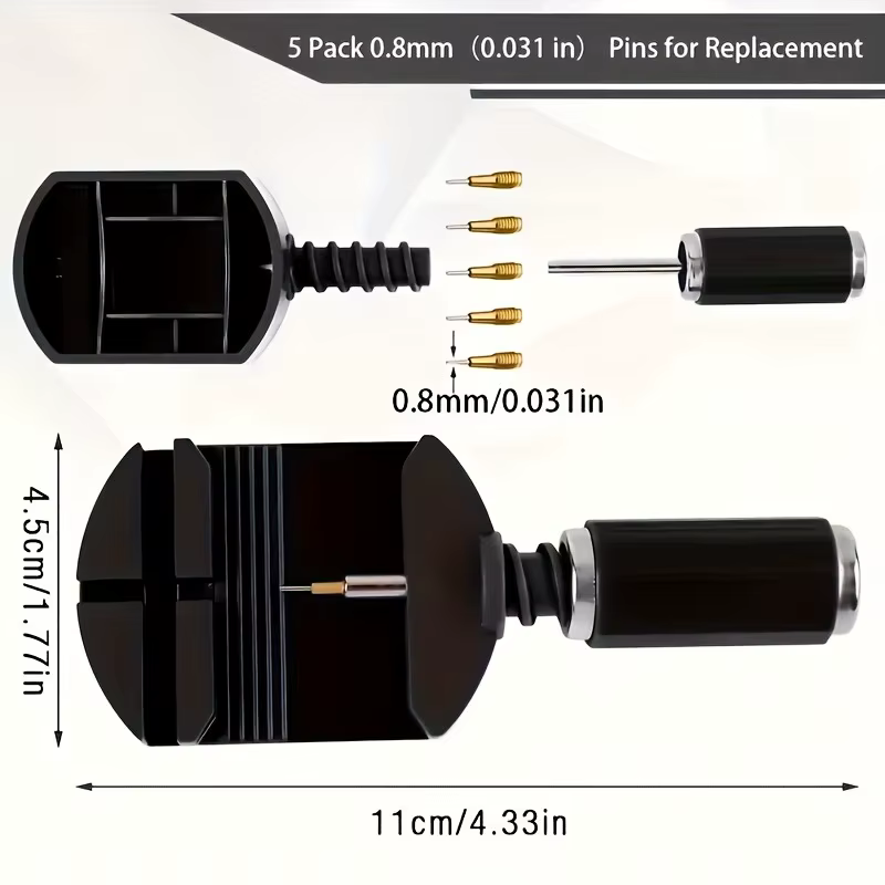 Kit d'outils de réparation de montres professionnel de luxe 52 pièces/ensemble