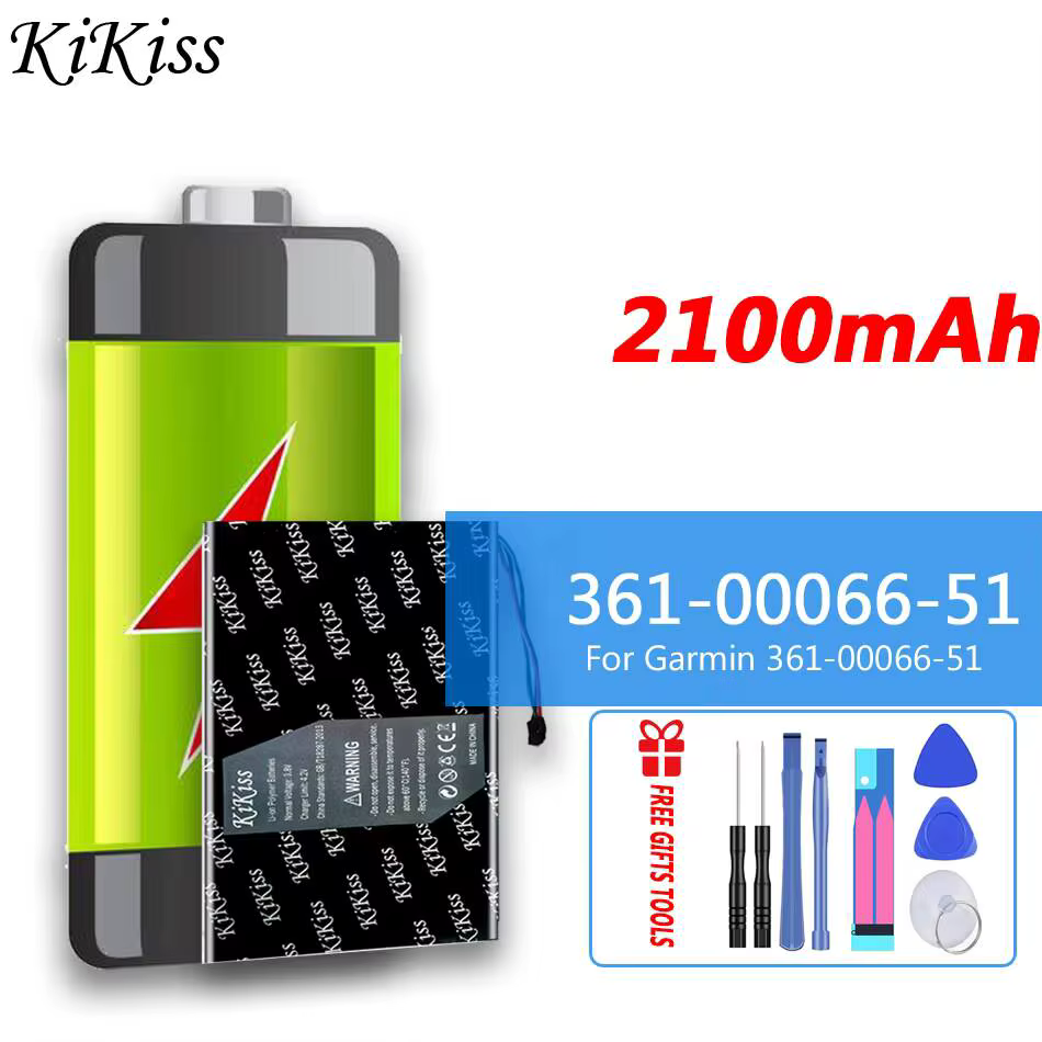 Batterie de remplacement premium pour montre connectée 2100mAh pour Garmin 361-00066-51