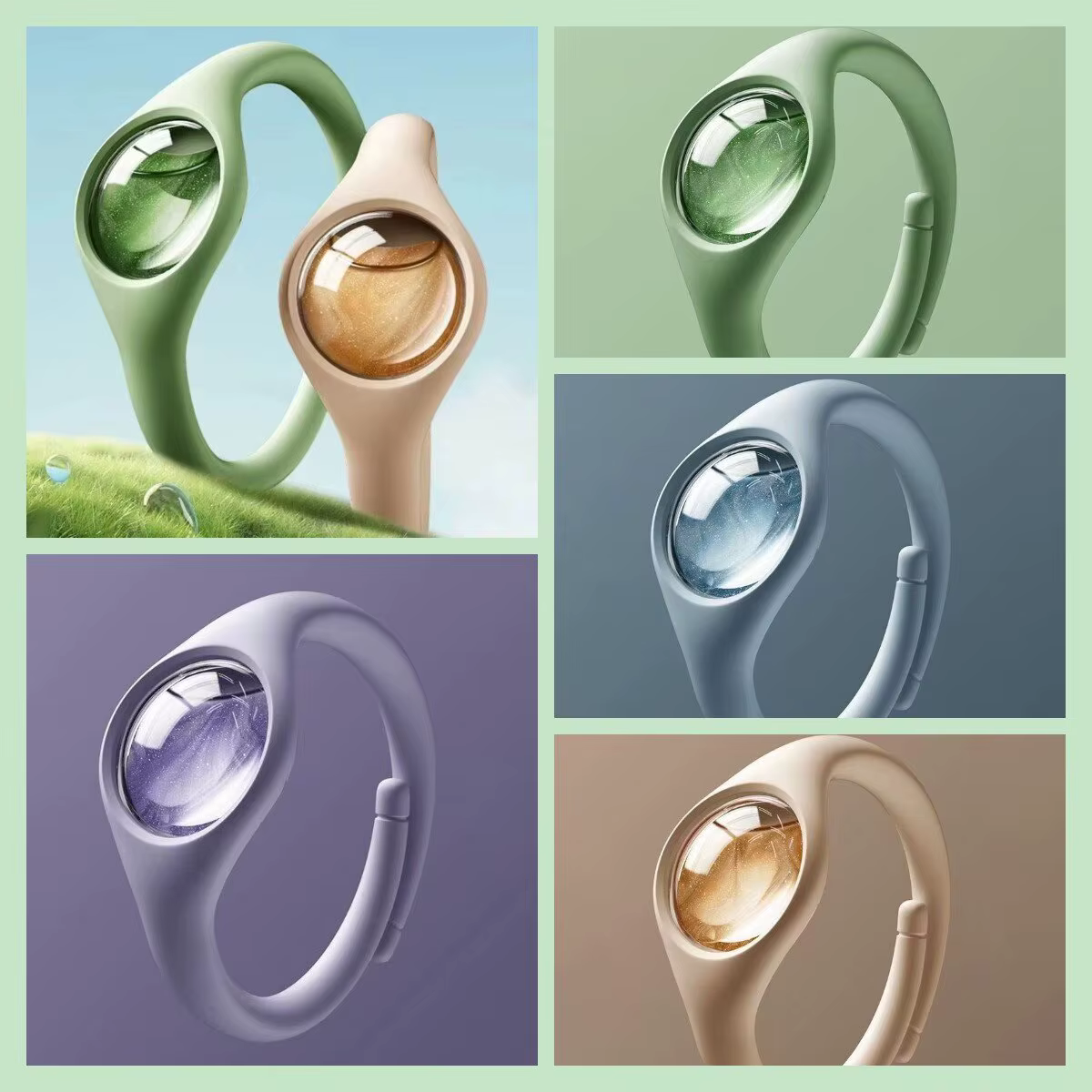 Bracelet anti-moustiques pour l'extérieur, répulsif contre les moustiques, avec huile essentielle naturelle, répulsif efficace et sûr, cadeau contre les insectes