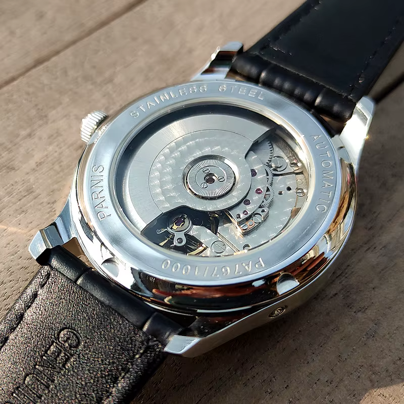 Montre mécanique automatique Parnis Business pour homme