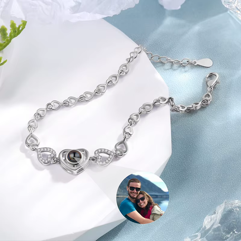 Bracelets personnalisés avec image intérieure
