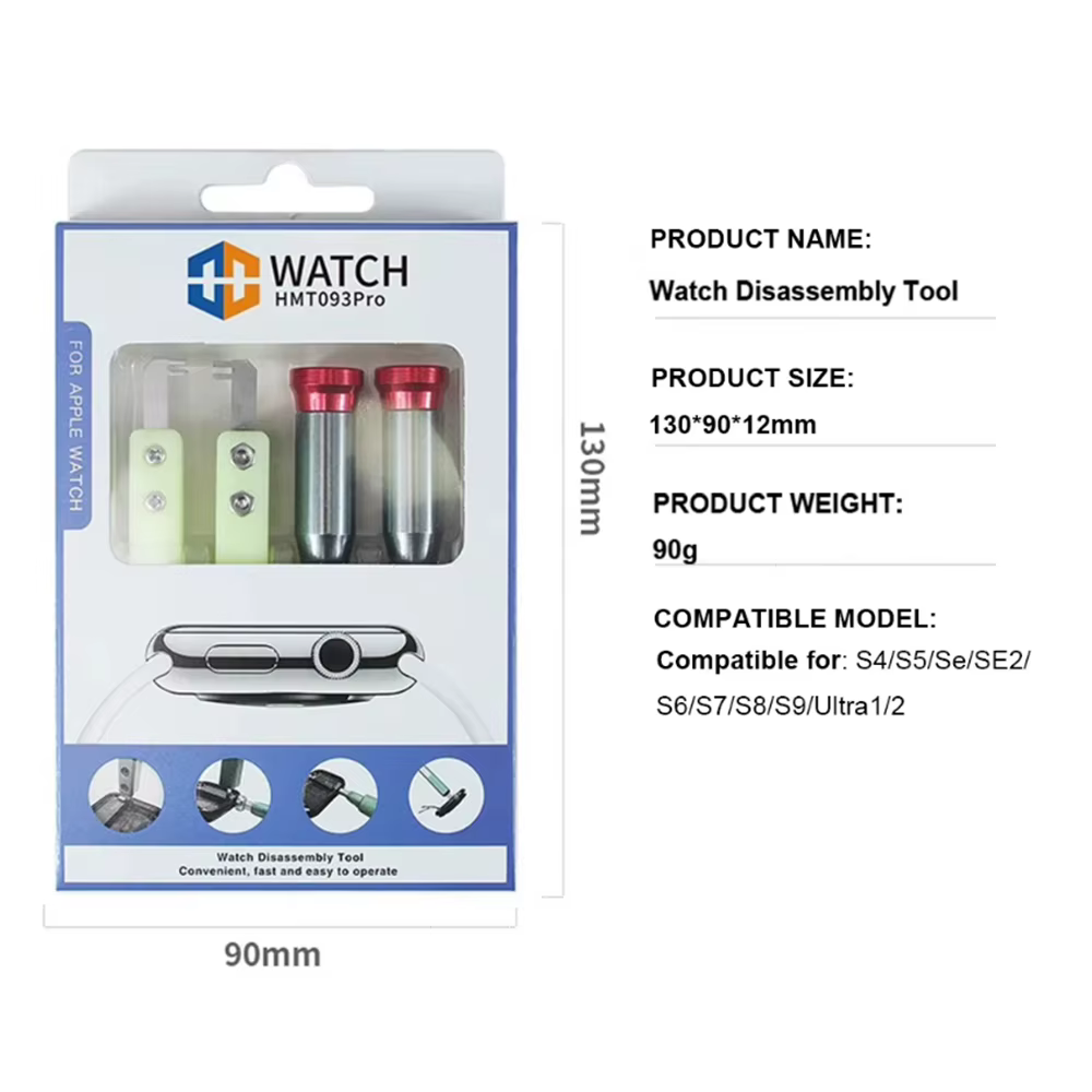 Kit d'outils de réparation et de démontage de batterie de montre 4 en 1 pour Apple Watch S4 S5 SE S6 S7 S8 S9 Ultra
