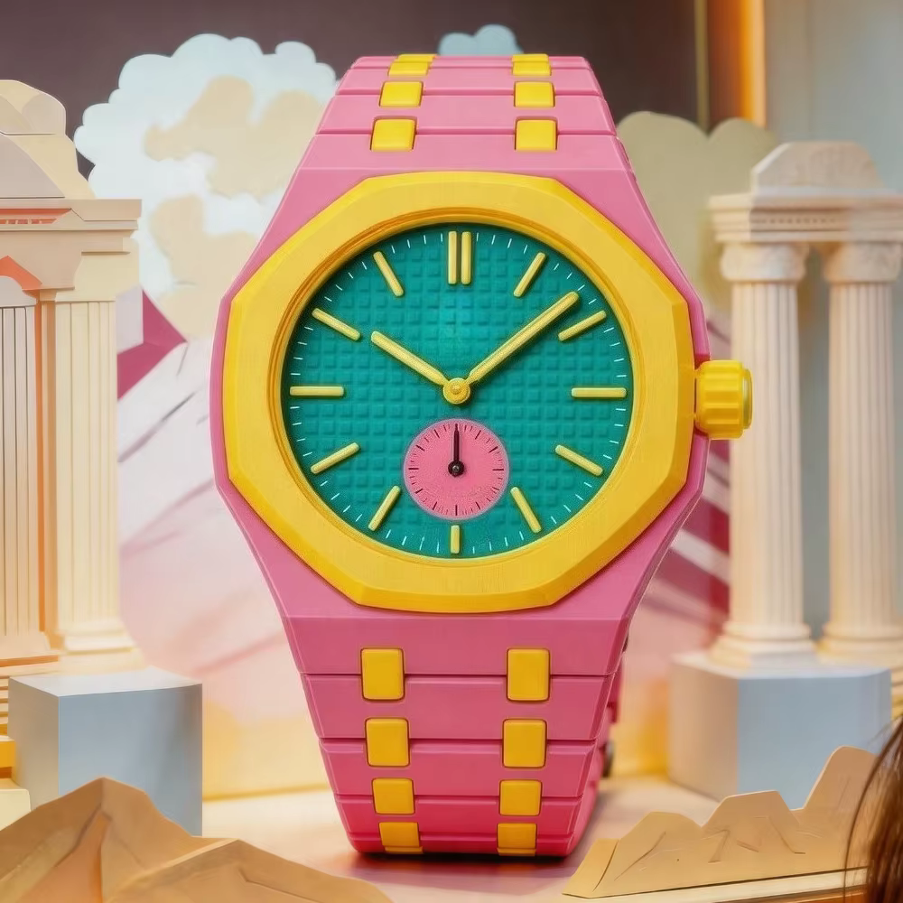 Bracelet de montre en céramique tendance pour Swatch X AP Royal POP