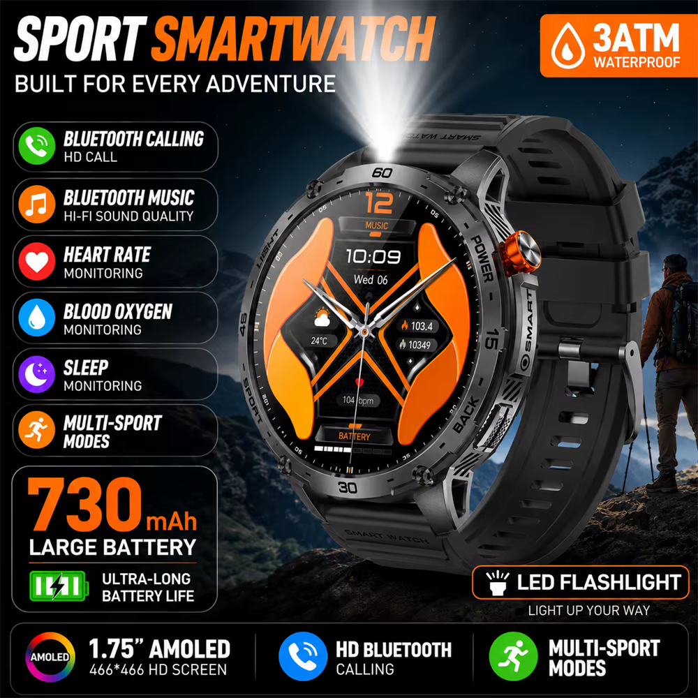 Montre connectée pour hommes