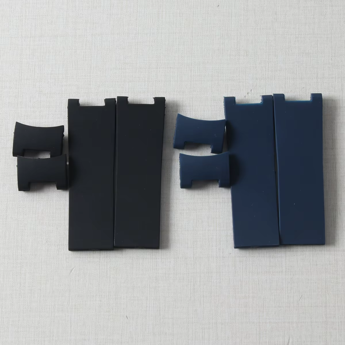 Bracelet de montre en caoutchouc à extrémité incurvée pour Ulysse NPeoples