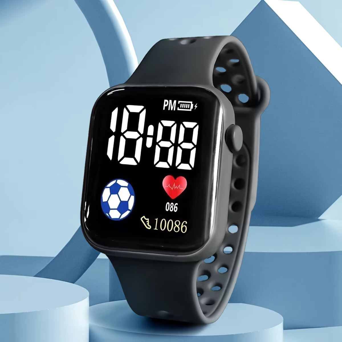 Montres numériques LED pour enfants et adultes
