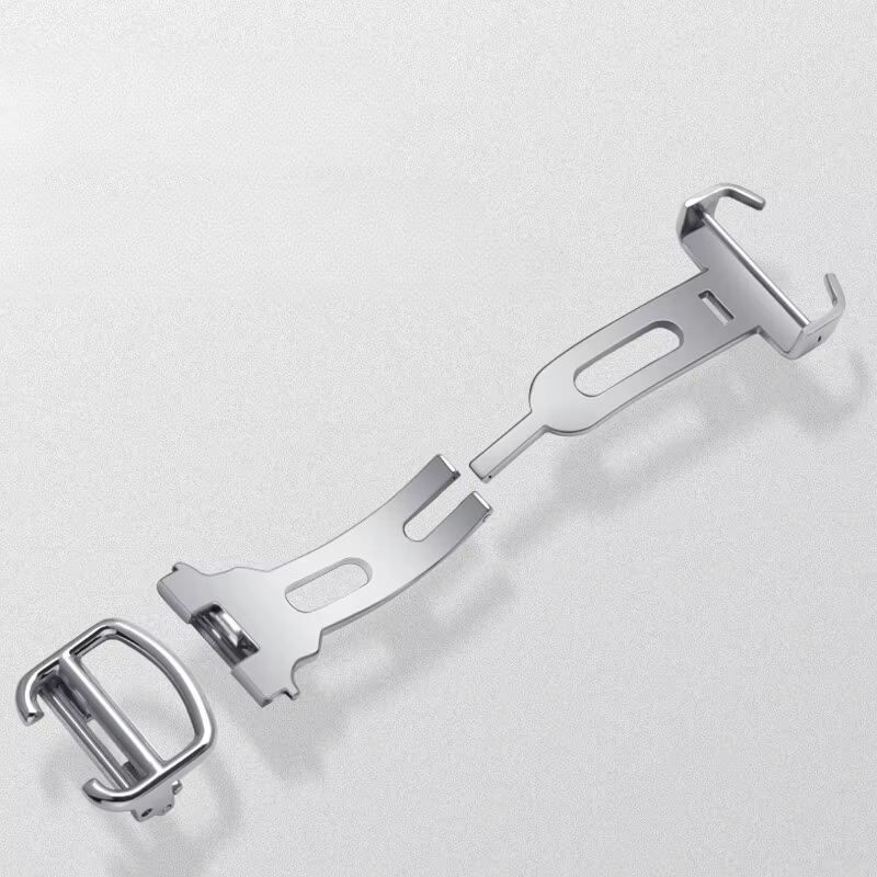 Pour Cartier ballon bleu réservoir bracelet de montre accessoires solide en acier inoxydable remplacer 16 18 20mm boucle papillon pliante