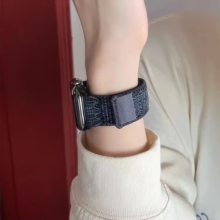 Bracelet à rayures pour bracelets de montre Apple série 49mm 11-10-9-8-7-6-5-4-SE-Ultra 2-3 42mm 46mm 45mm 40 44mm 41mm iWatch Sport Nyon Loop
