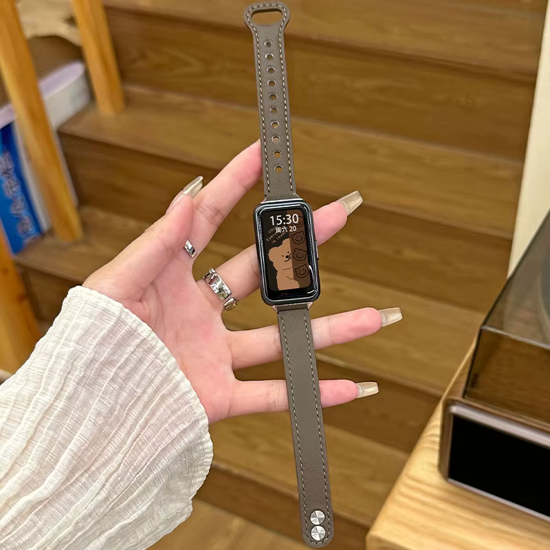 Bracelet en cuir pour Huawei Band 10 9 8