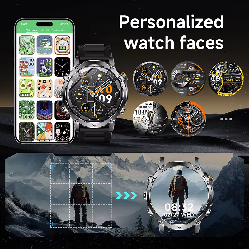 Nouvelle montre connectée GPS d'extérieur pour homme 2026