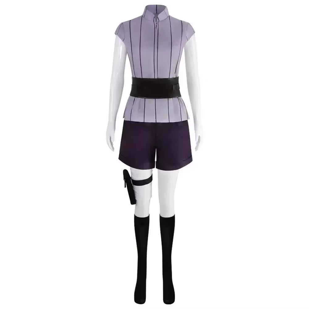 Costumes d'Halloween pour femmes, cosplay d'anime, costume de ninja d'anime, cosplay Hyuga Hinata, vêtements de performance pour jeux de rôle