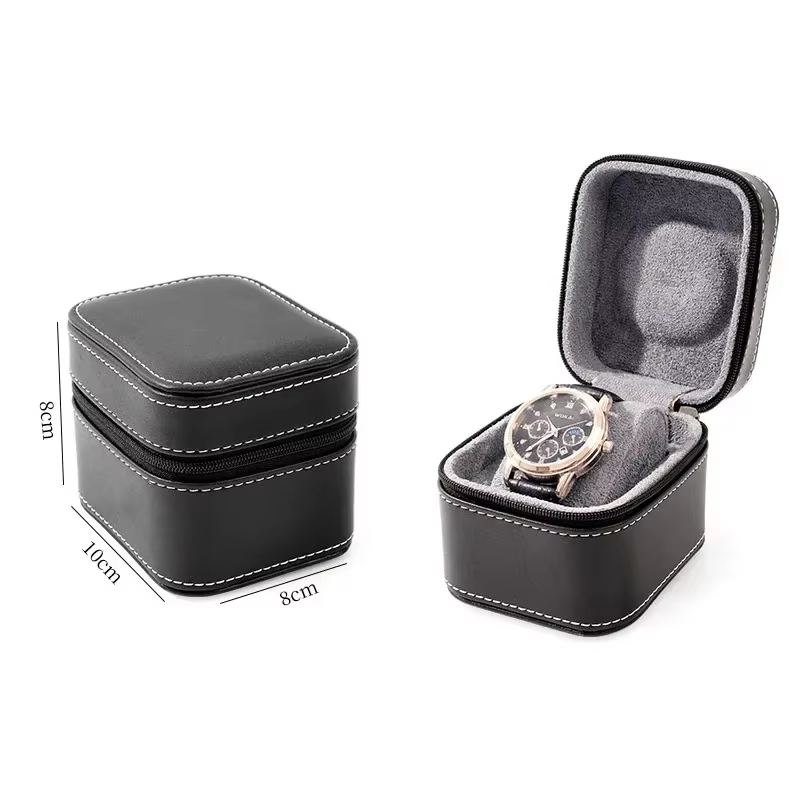 Boîtier de montre unique en cuir PU