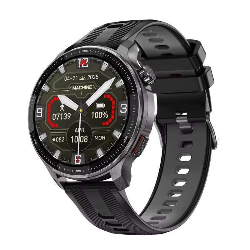 Hommes montre intelligente GPS positionnement cartes téléchables boussole Bluetooth appel Sports de plein air