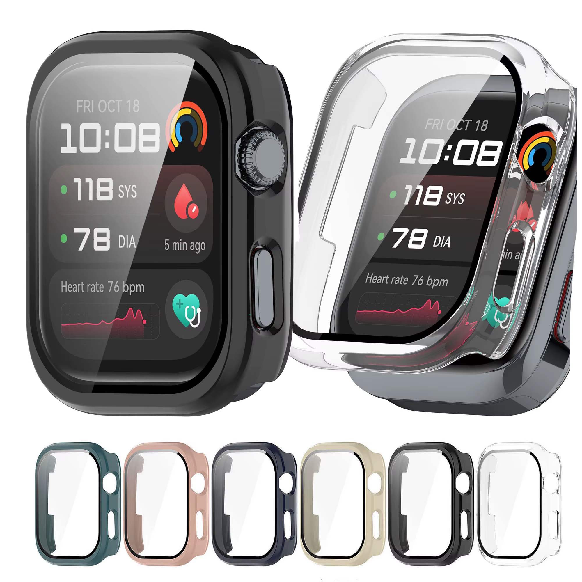 PC + étui de protection en verre trempé pour Huawei Watch D2 coque