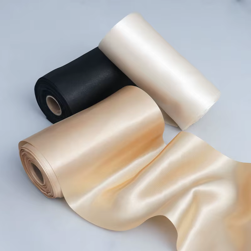 Ruban en Satin de 15cm de Large et 20 Mètres par Rouleau, Fournitures Artisanales de Bricolage pour Emballage de Cadeau de ixd'Anniversaire, de Mariage et de Noël