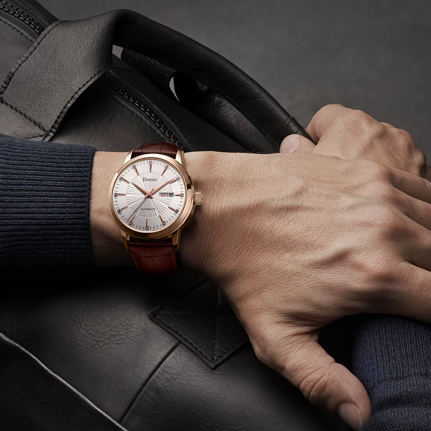Deesio – montre automatique à remontage automatique pour hommes