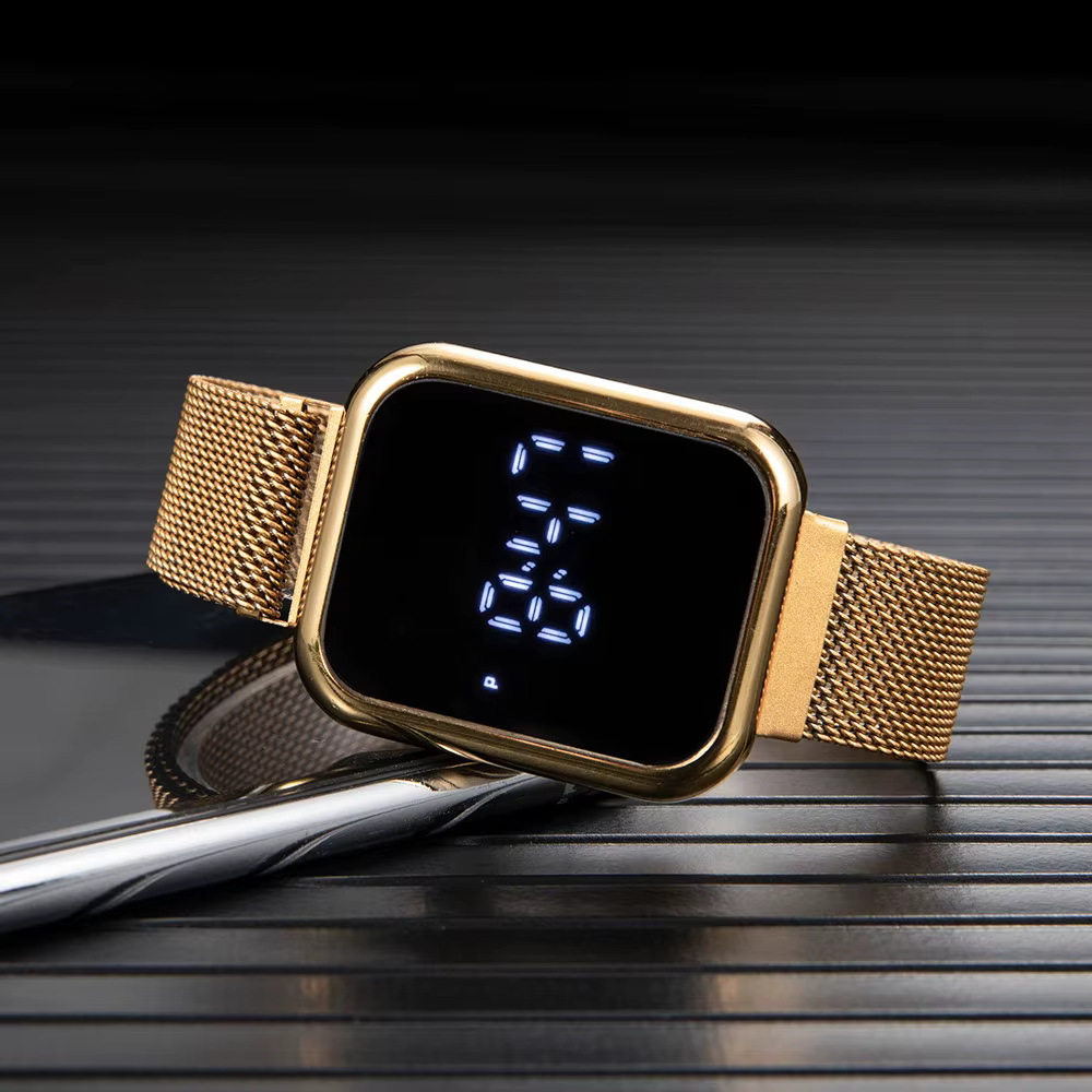 Montre numérique carrée Simple pour hommes et femmes