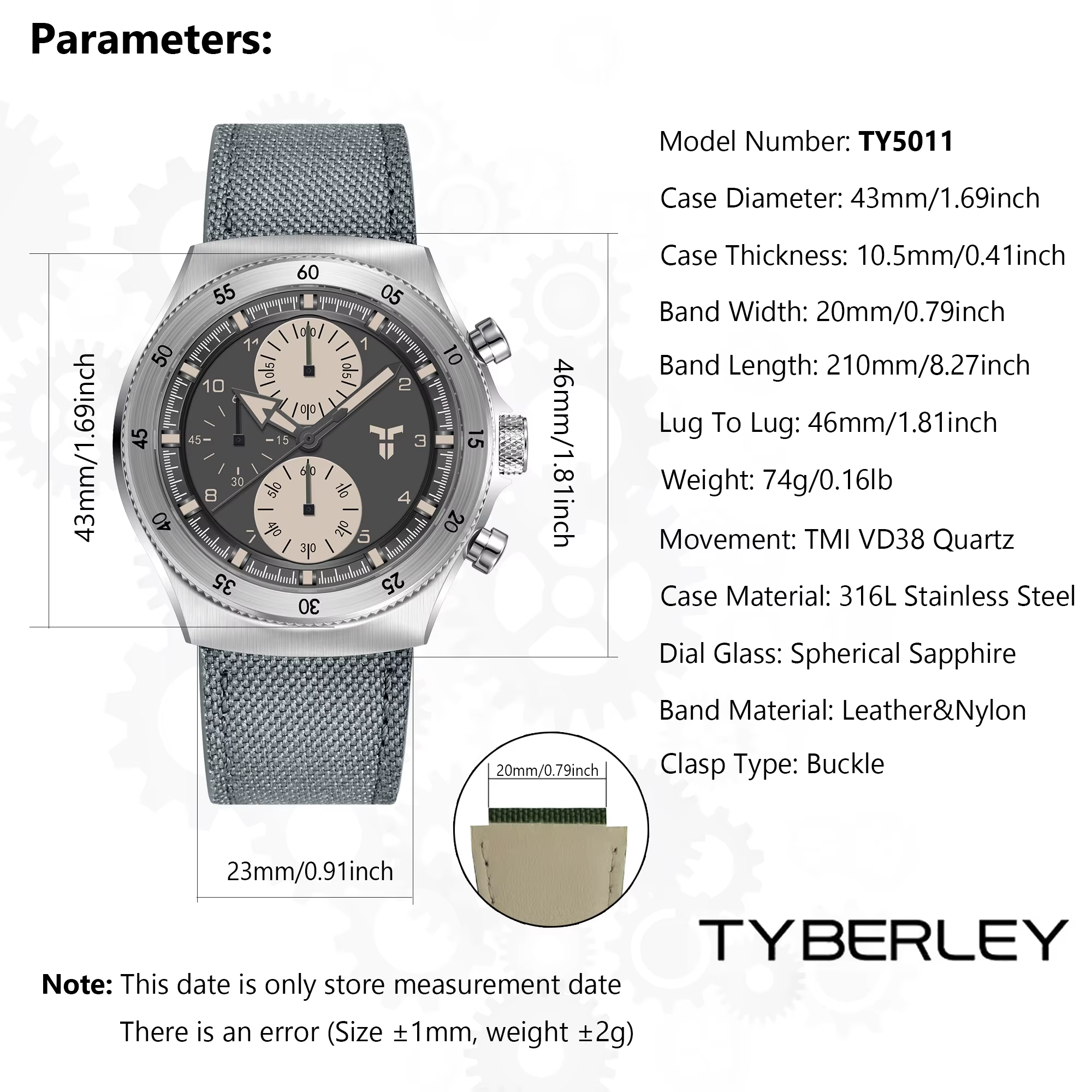 Montres pour hommes TYBERLEY 2026