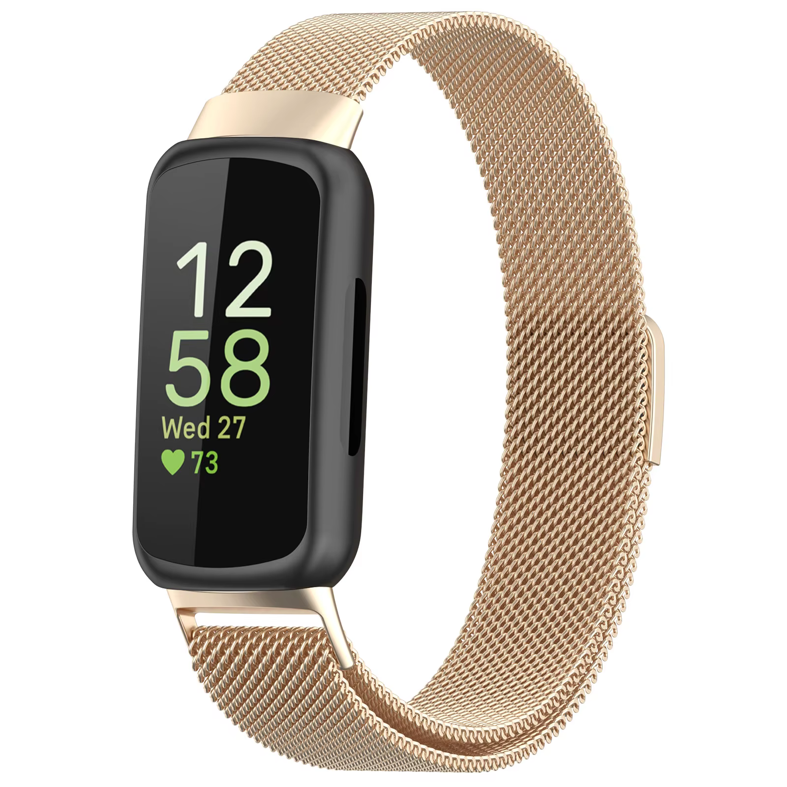 Bracelet magnétique en métal pour Fitbit inspire 3