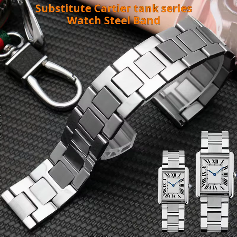 Bracelet de montre étanche en acier inoxydable pour homme