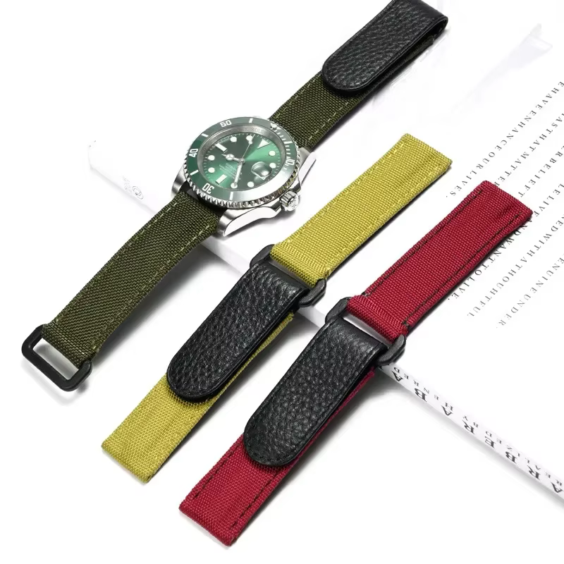 Bracelet de montre Velcro en nylon pour DayRequiSUB Rolex SeATM CASIO Tissot