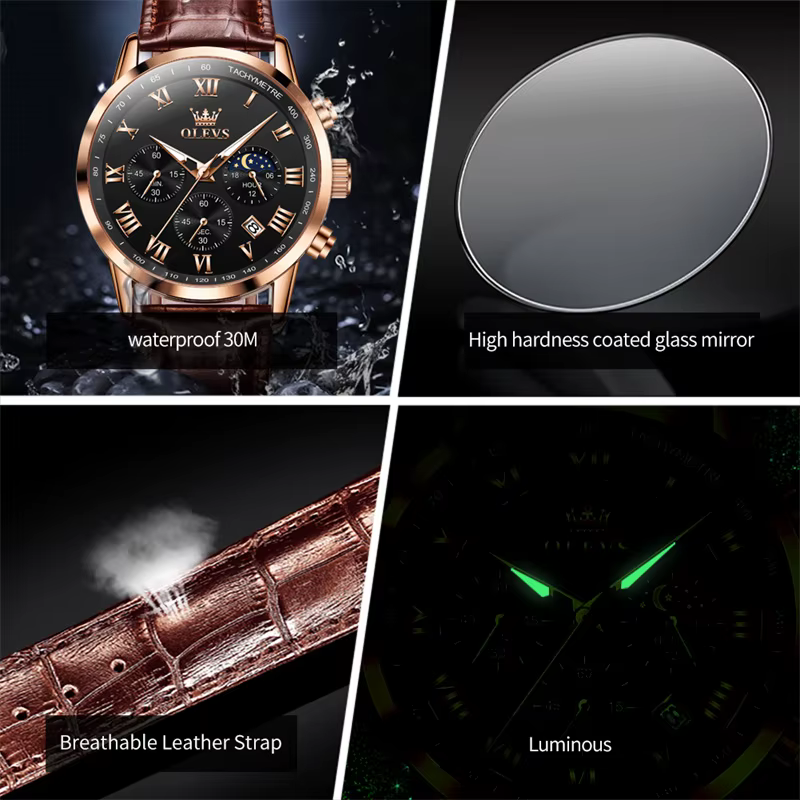 Montre à quartz pour homme OLEVS