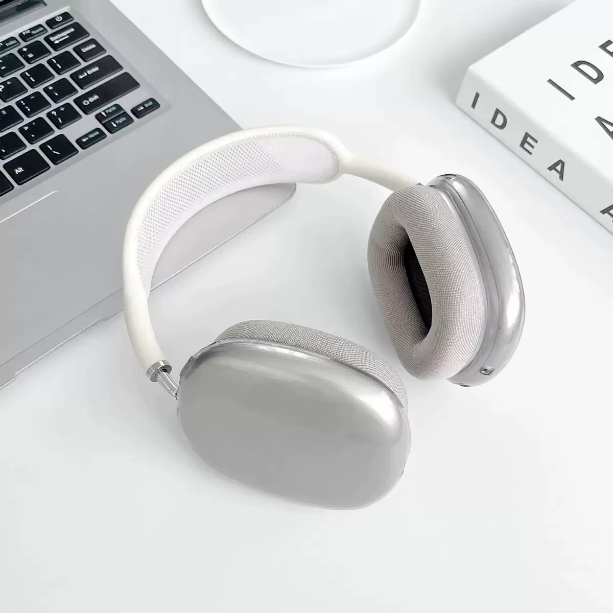 Pour AirPods Max étui Transparent souple TPU anti-rayures housse de protection pour Apple