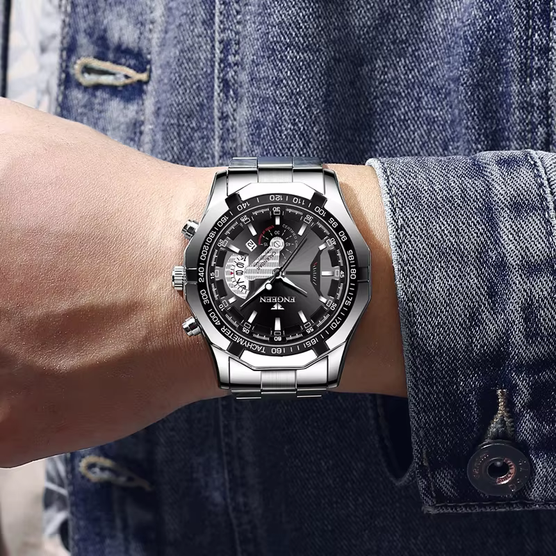 2024 Top marque montre de luxe mode décontracté militaire Quartz sport montre-bracelet entièrement en acier étanche hommes horloge Relogio Masculino