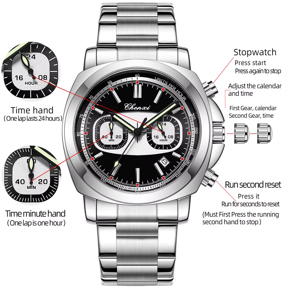 Montres CHENXI, mode décontractée